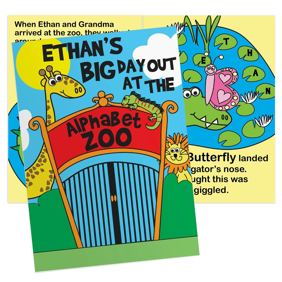 image 1 of Personalised Zoo Story Book