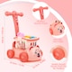 image 3 of Little Bear Trolley Toy Set with 35 Colourful Food and Kitchen Accessories
