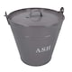 image 5 of Grey Coal Bucket With Lid, 5" Shovel & Gloves Metal Ash Tidy Bin Fire Log Burner
