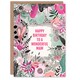 image 1 of Elegant Modern Boho Wildflowers Pink Flowers Mam Her Birthday Card