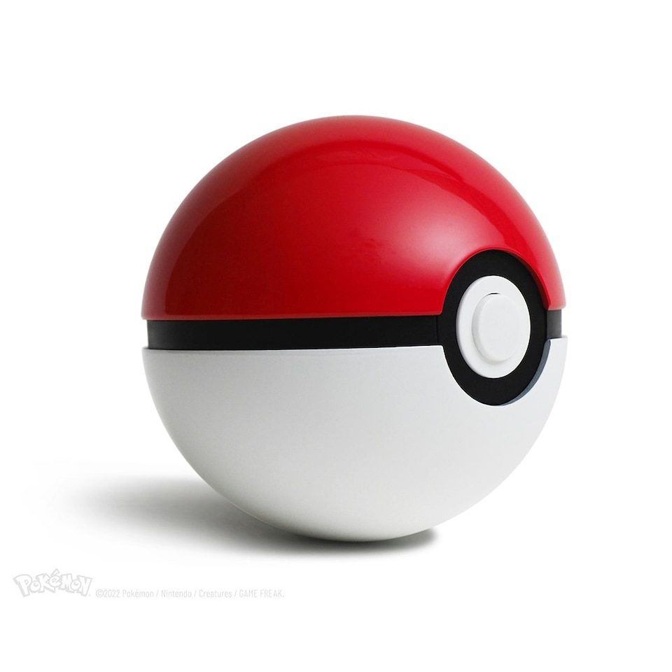 image 1 of Pokémon Die-Cast Poké Ball Replica Red