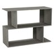 image 8 of 2-Tier Wooden Irregular Storage Unit - 80 cm Grey | Grey