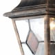 image 3 of Morecambe - Black with Brushed Gold Motion Sensor Outdoor Wall Light | Black | Clear | 1