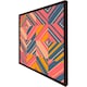 image 3 of Striped bright geometric pattern (Picture Frame) White | M