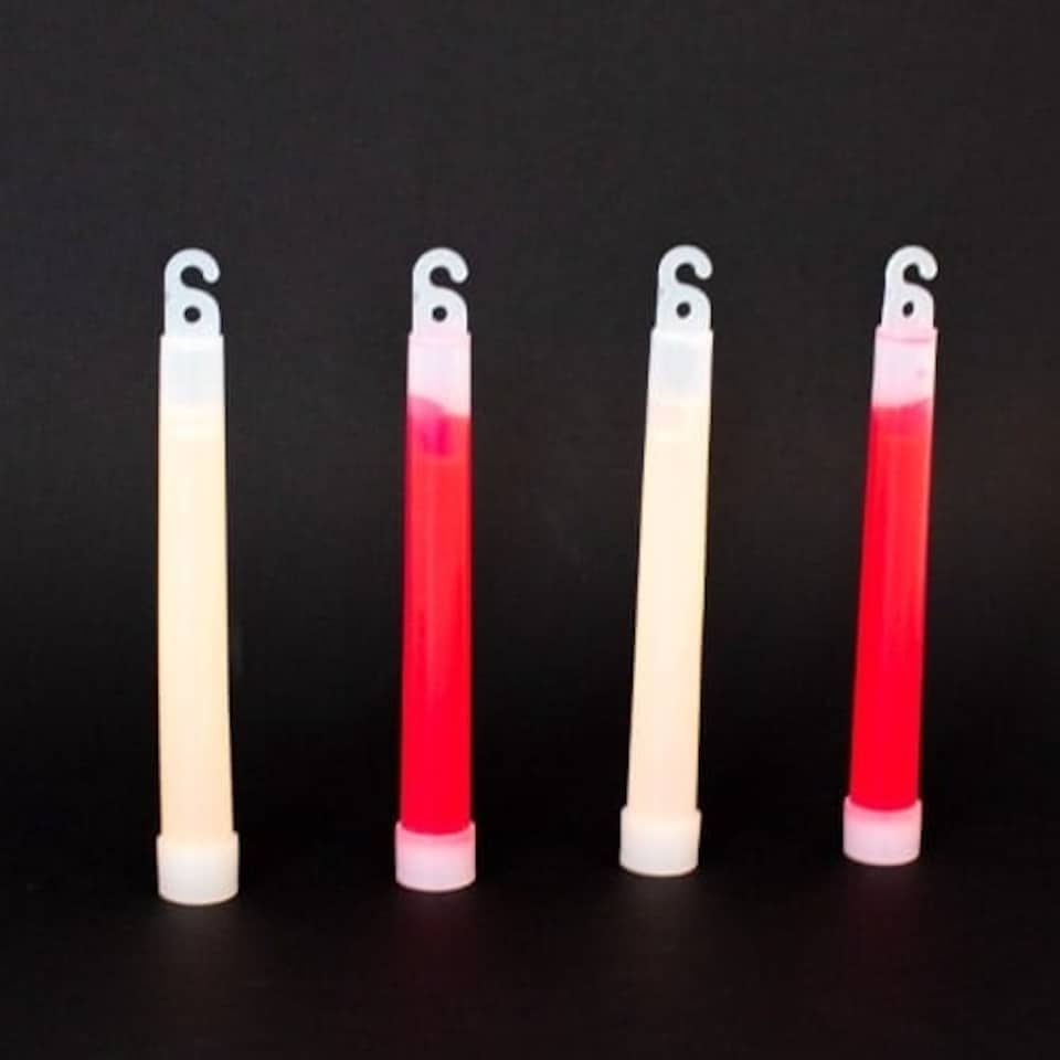 England St. George Red & White Glow Sticks - Pack of 4