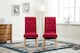 image 2 of MCC Direct Deluxe High Back Fabric Dining Chairs Red
