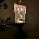 image 3 of 25cm Snowtime Dual Power LED Water Spinner Candlestick with Santa Scene
