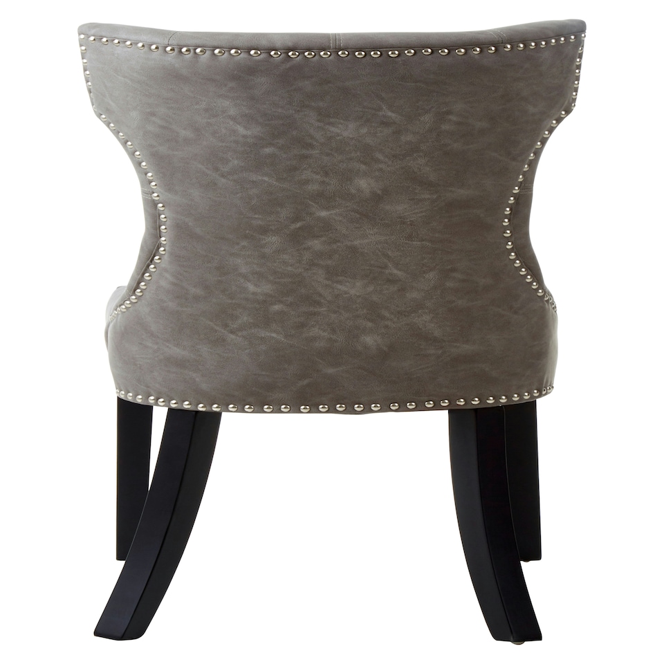 image 1 of Interiors by Premier Grey Velvet Chair, Enchanting Sleep Chair, Easy to Assemble Borg Chair, Comfy Dining Chair