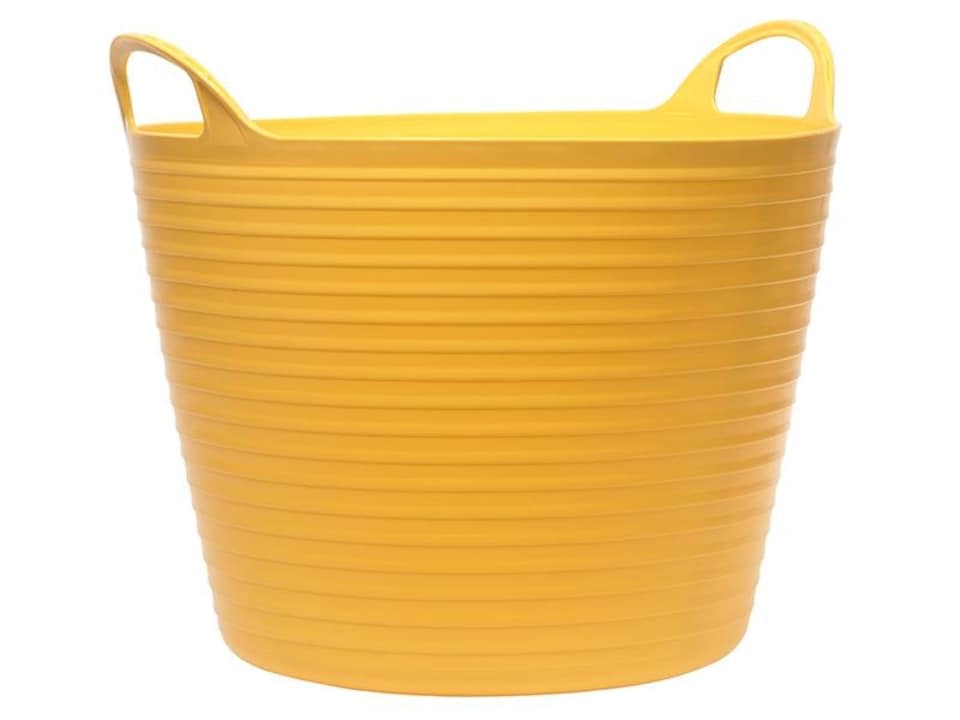 Faithfull Heavy-Duty Polyethylene Flex Tub 15 Litres Yellow