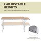 image 4 of Outsunny 4ft Aluminium Picnic Table w/Side Desktop Outdoor BBQ Party Portable