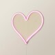 image 4 of ValueLights Heart neon Heart Neon White Illuminated Decoration and Integrated LED 3W Pink Bulb
