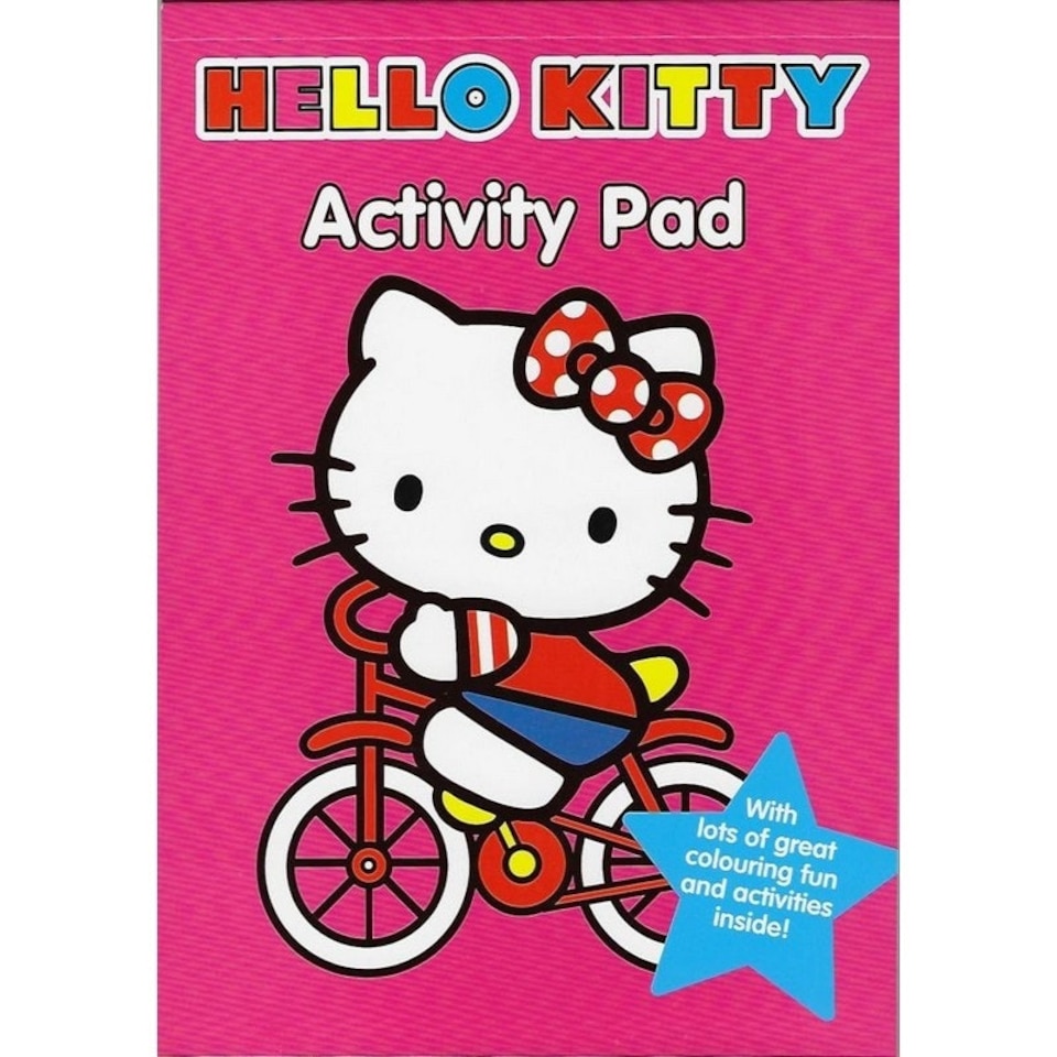 Hello Kitty A5 Activity Book - Pink/White - One Size