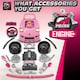 image 5 of Pink Take Apart Building Truck - Realistic Pretend Mechanic Toy for Kids