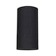 image 1 of Contemporary and Stylish Jet Black Linen Fabric Tall Cylindrical 25cm Lamp Shade | Black