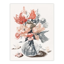 Glass Vase With Spring Flowers Johan Teyler Wall Art Poster Print