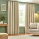 image 1 of Wylder Grantley Jacquard Natural Eyelet Curtains 168 x 183cm