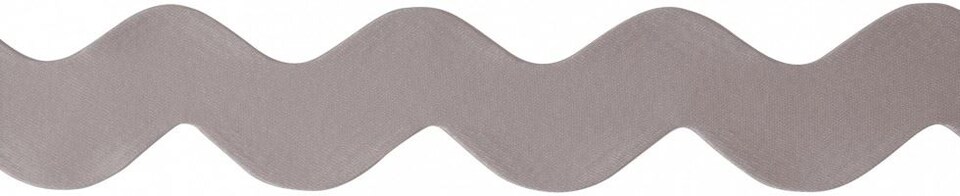 Berisfords Silver Grey 30mm Ric Rac Ribbon for Dressmaking - per metre