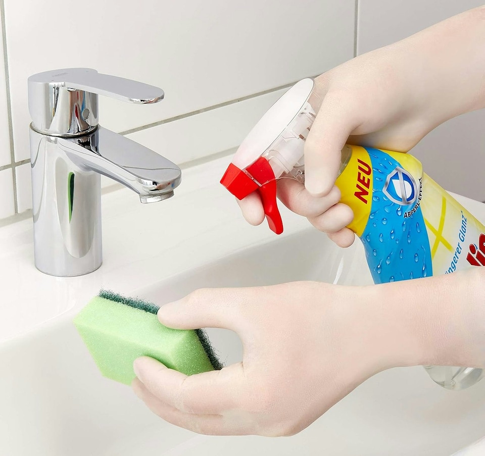 image 1 of Touchguard Natural Latex Powder Free Gloves - Box of 100x | Cream | Medium