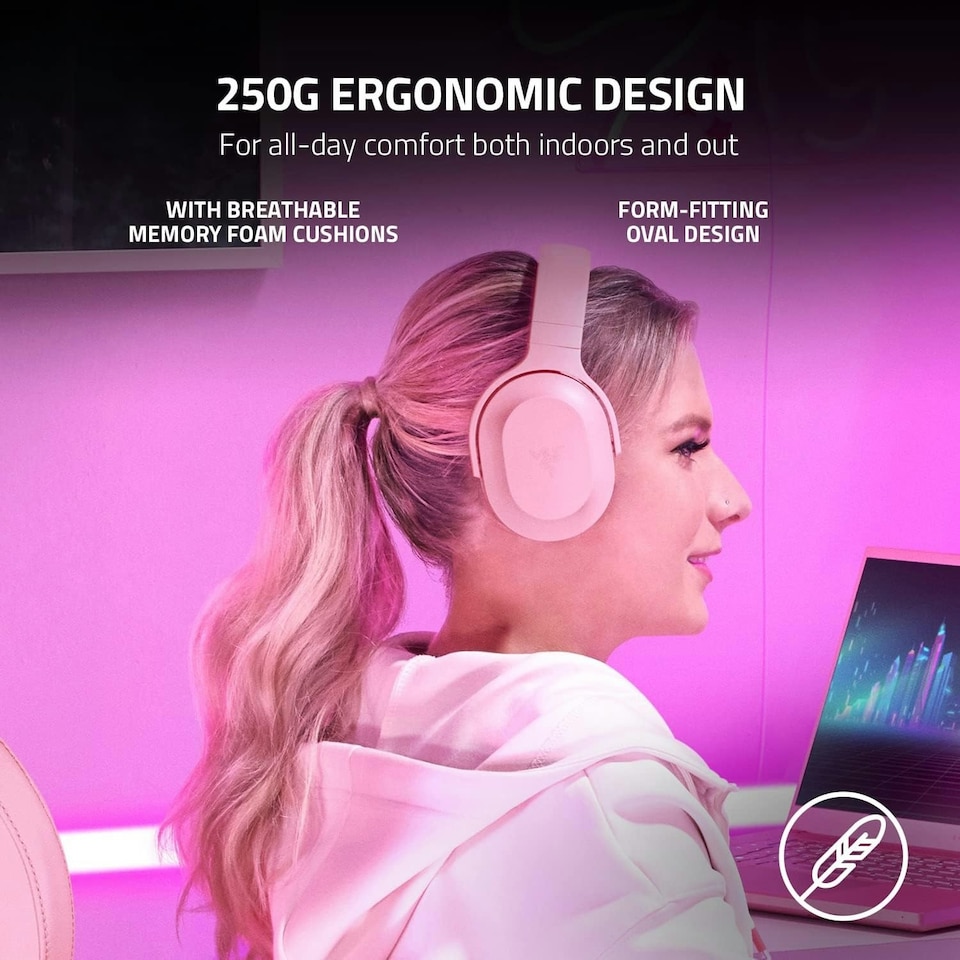 image 1 of Razer Barracuda X Wireless Quartz Pink Gaming Headset Pink