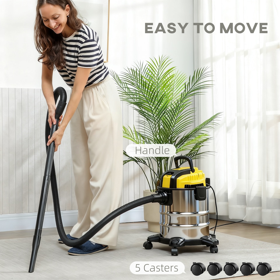image 1 of Wet and Dry Vacuum Cleaner, Wet & Dry Vacuum Cleaner w/ Blower for Workshop
