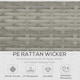 image 3 of Outsunny 6 PCS Outdoor Rattan Sofa Furniture Sets with Footstool Cushions Grey
