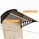 image 7 of Outsunny Door Canopy Outdoor Awning Rain Shelter for Window Porch, Brown | Brown