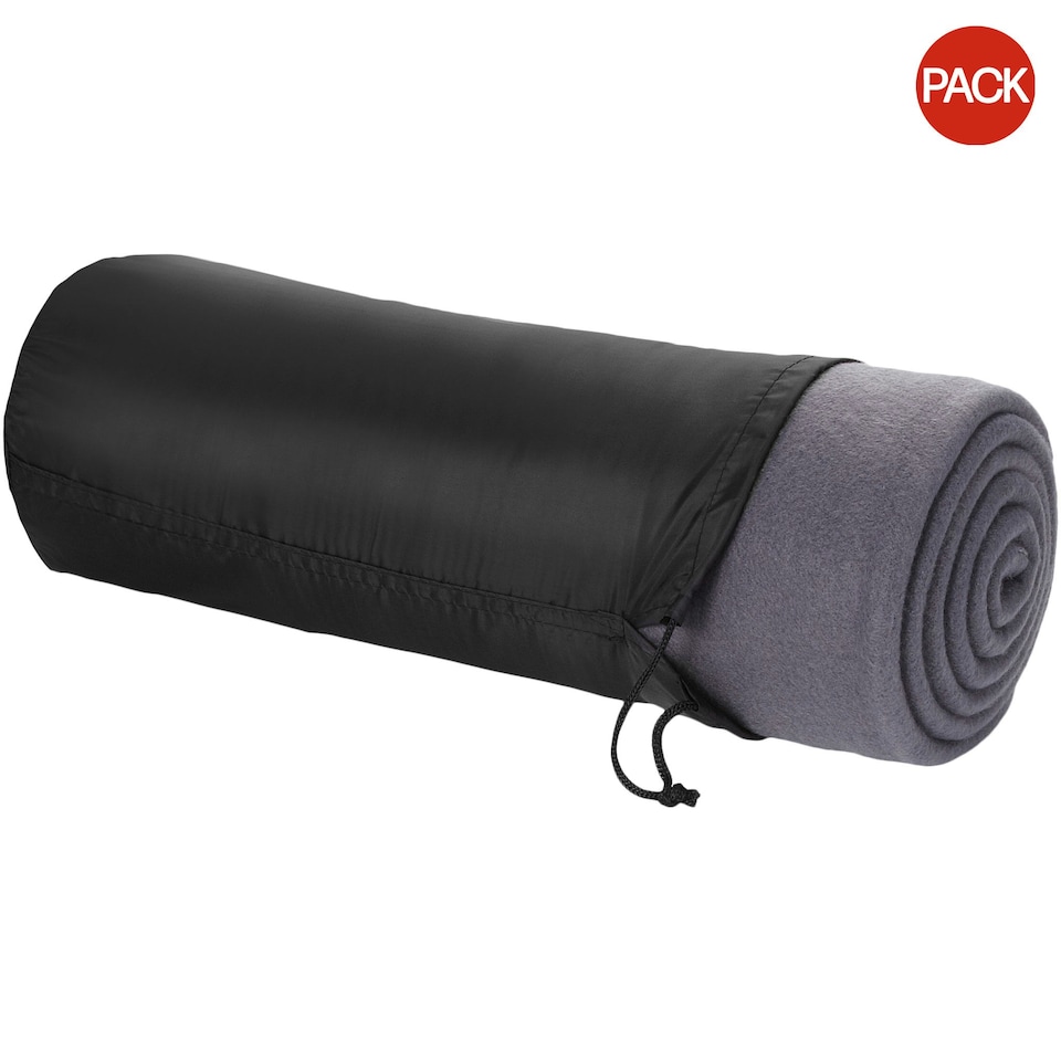 image 1 of Bullet Huggy Blanket And Pouch (Pack of 2) - Anthracite - 150 x 120 cm