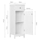 image 3 of Yaheetech Bathroom Kitchen Floor Storage Cabinet White White