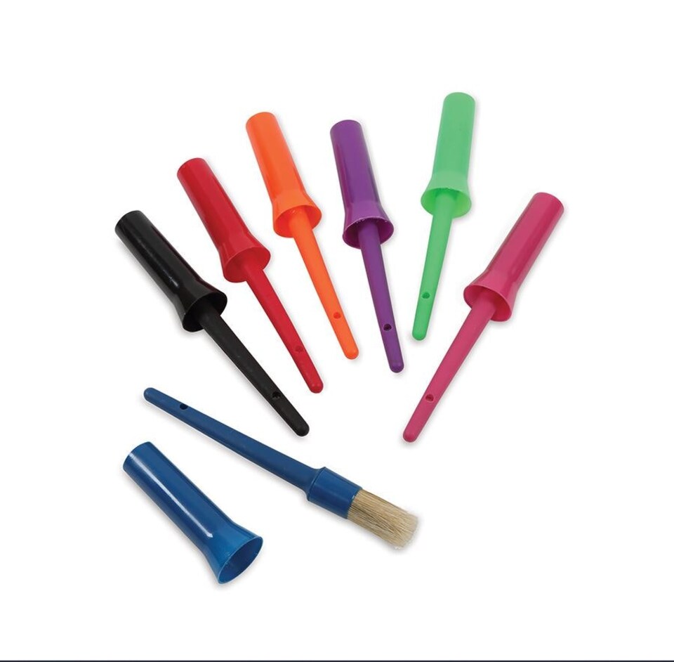 image 1 of Shires Plastic Hoof Oil Brush Blue | One Size