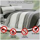 image 3 of VELVETIO Hudson Printed Duvet Cover Set Reversible Polycotton Easy Care Beddings Grey | Double