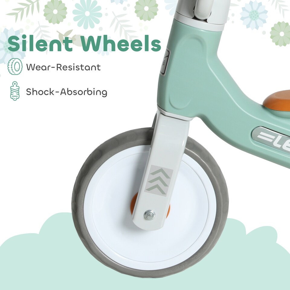 image 1 of AIYAPLAY Baby Balance Bike for 1-3 Years Boys Girls, Toddler Balance Bike with No Pedal, 3 Silence Wheels, Safe Limited Steer, for Indoor Outdoor Riding | Green