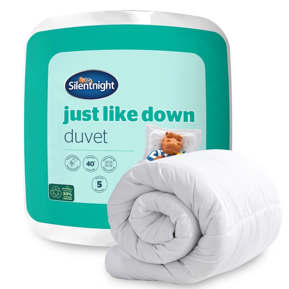 image 1 of Silentnight Just Like Down Duvet - 10.5 Tog | White | King