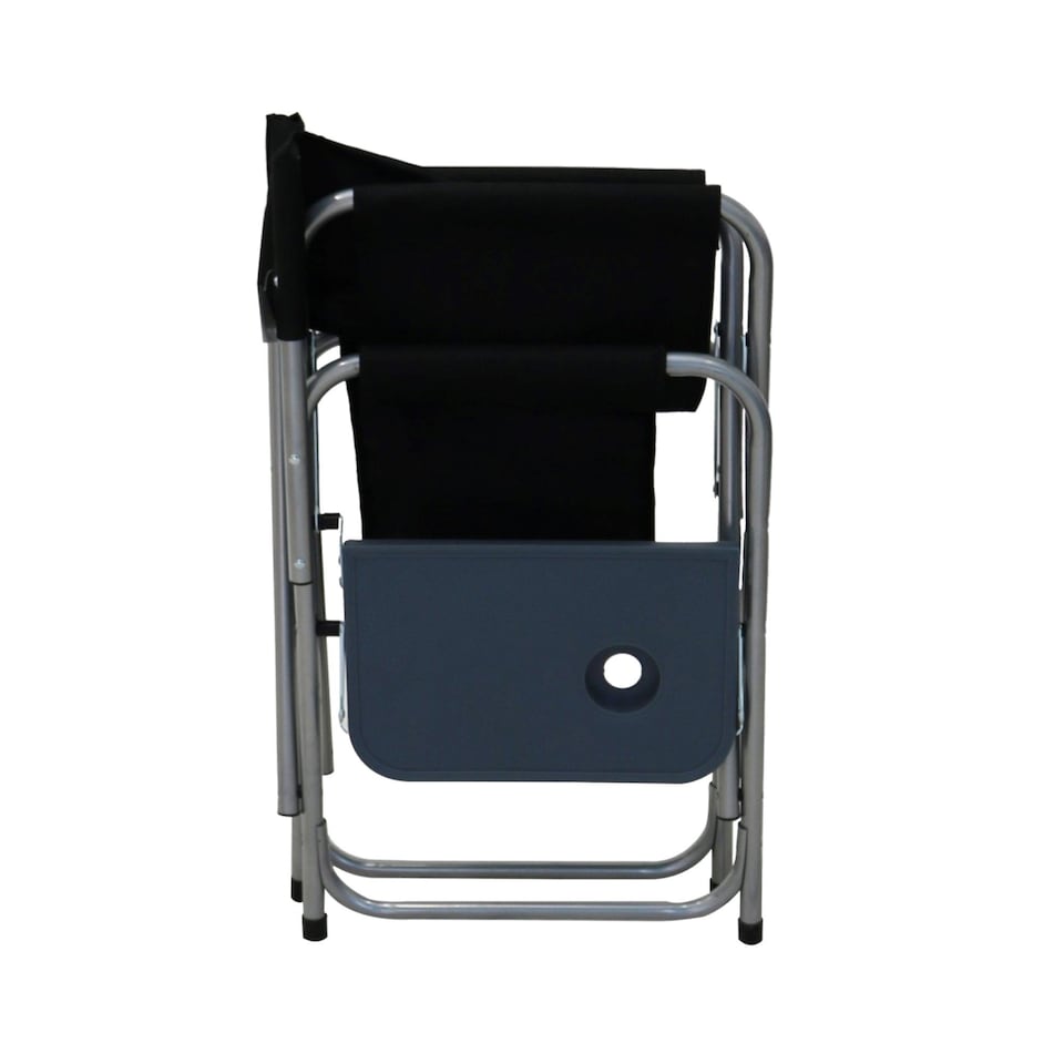 image 1 of Folding Lightweight Outdoor Portable Directors Camping Chair | Black