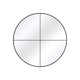 image 4 of The Fenestra - New Black XL Circular Window Metal Wall and Leaner Mirror 71" X 71" (180 x 180CM) Black