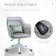 image 4 of Vinsetto Office Chair with Electric Vibration Massage Lumbar Pillow, Grey