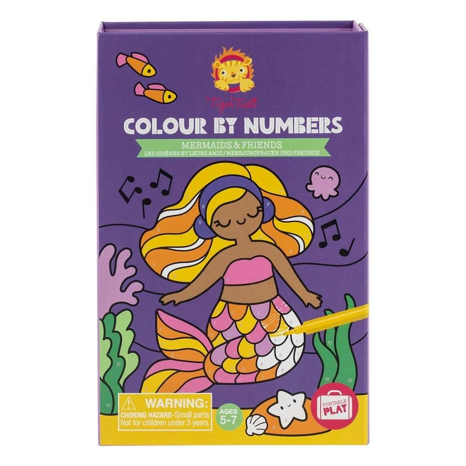 image 1 of Colour By Numbers - Mermaids and Friends