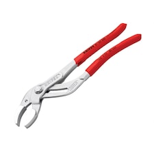 Knipex Plastic Pipe Gripping Pliers 80mm Capacity 250mm - Multi Colour - Chrome Finish