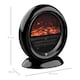 image 5 of HOMCOM Freestanding Electric Fireplace Indoor Space Table Top Heater with Realistic Flame Effect, Rotatable Head, Overheating Protection, 1500W, Black