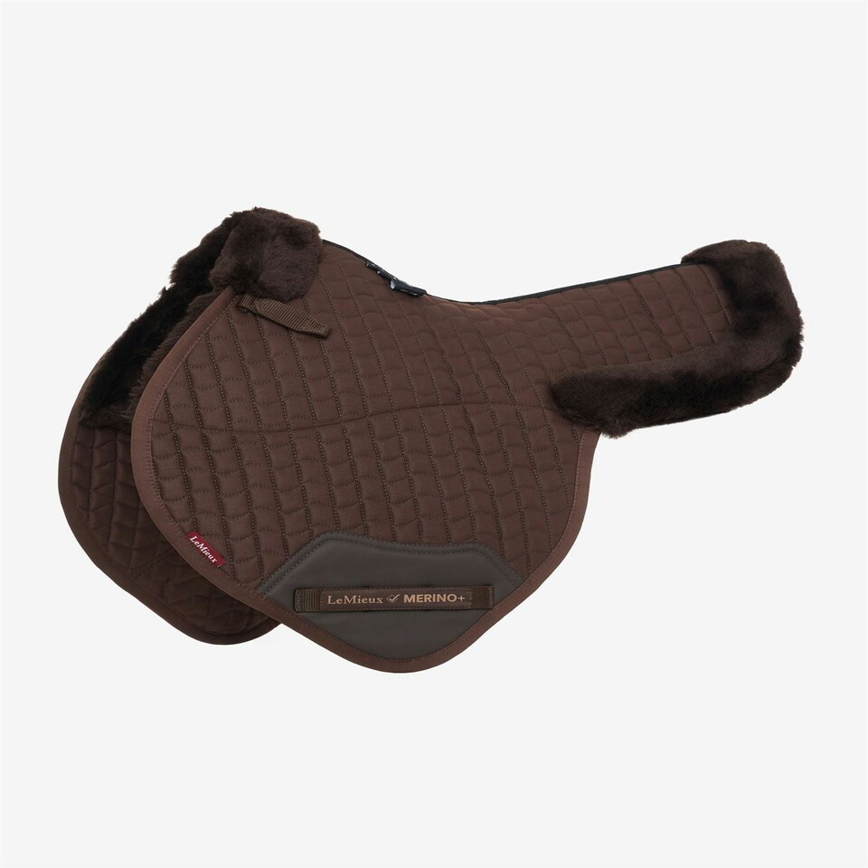 image 1 of LeMieux Merino+ Half Lined Close Contact Numnah Black | Medium