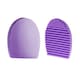 image 5 of Silicone Egg Sponge Scrubber Make-Up Brush Cleaner, Purple