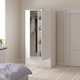 image 6 of Naia Wardrobe with 2 Doors 1 Drawer in White High Gloss
