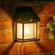 image 2 of ValueLights Set of 4 Black Outdoor Lantern Solar Wall Light