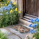 image 2 of Nicoman Rubber Elegant Blue Tile Doormat - 60x40cm