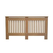 Stylish MDF Unpainted Vertical Design Radiator Cover - Large
