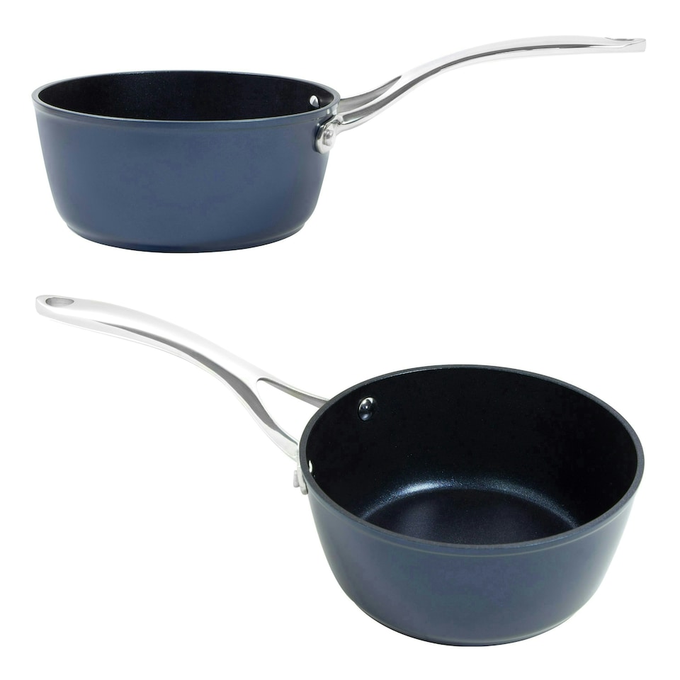 image 1 of Blackmoor 67459 Blue Pro 18cm Saucepan with Lid