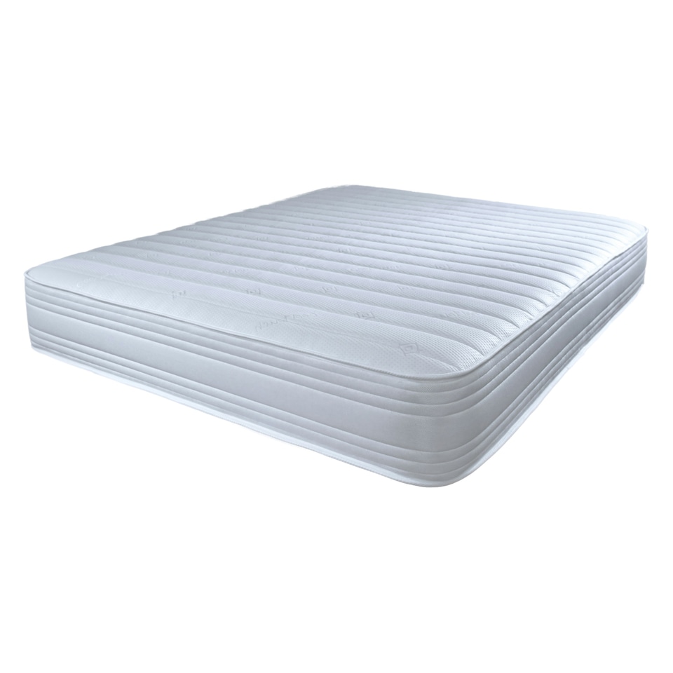image 1 of Straight Line Hybrid Mattress - Memory Foam & Spring Support | White | King