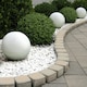 image 6 of Concrete Effect White Washed Outdoor Garden Decorative Ball D40 H38 cm
