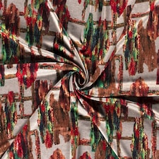 Beige Ponte Roma Double Stretch Knit Fabric for Dressmaking, 155cm / 61" Wide - per metre