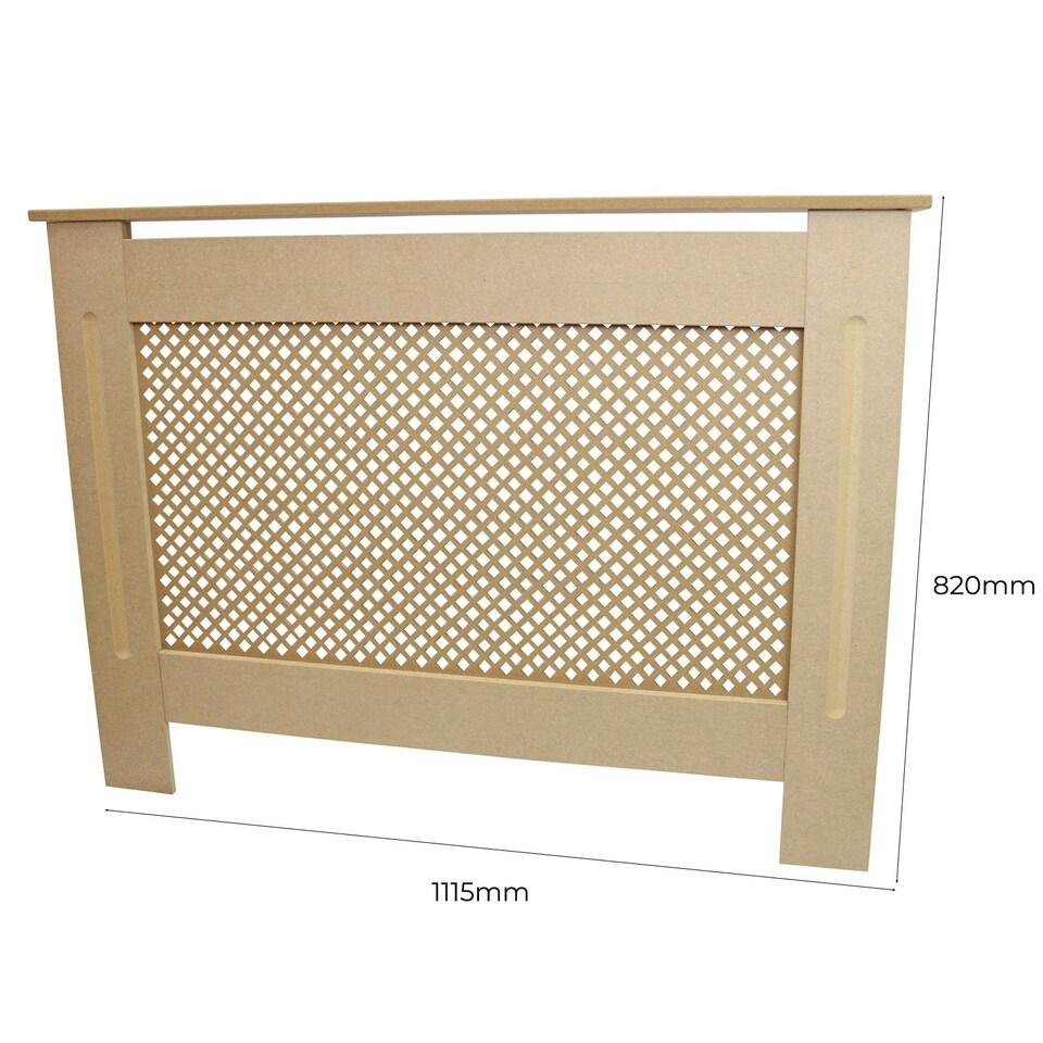 image 1 of Radiator Cover MDF Unfinished 1115mm