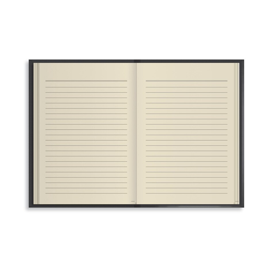image 1 of Rhino A6 Soft-Touch Charcoal Flexiback Notebook, 160-Page, 7mm Lined